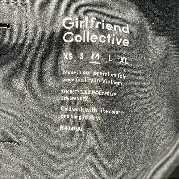 Girlfriend Collective Black Compressive High-Rise Leggings Size Medium - Picture 12 of 13